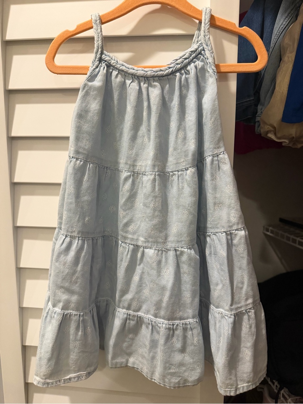 Tucker + Tate Light Blue Tiered Sundress with Braided Straps